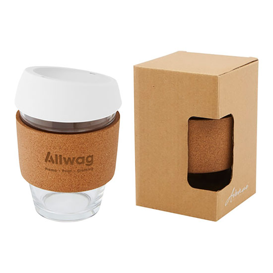 Glass Tumbler With Cork Grip 360ml